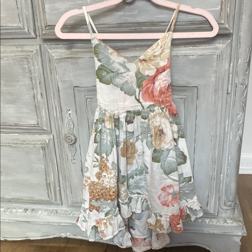 Vintage style toddler Floral Dress